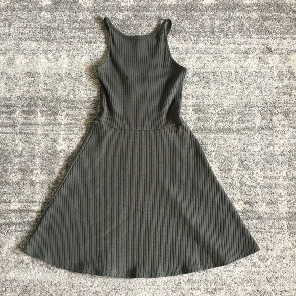 Topshop Dresses & Skirts - Topshop Tank Dress Green 2 Flowy Ribbed Top Tank